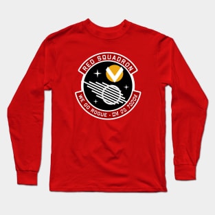 Red Squadron Patch Long Sleeve T-Shirt